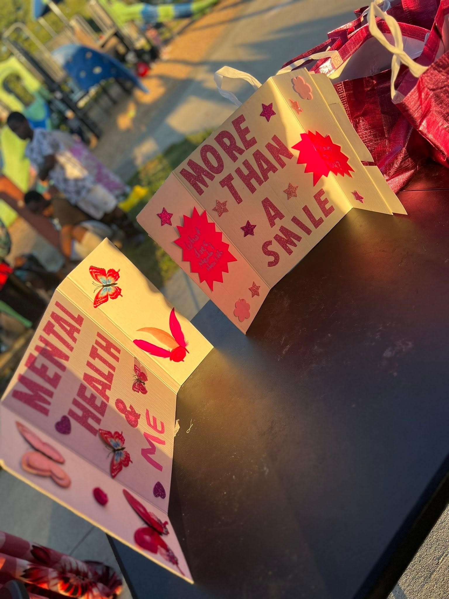 Handmade gift tags with encouraging messages